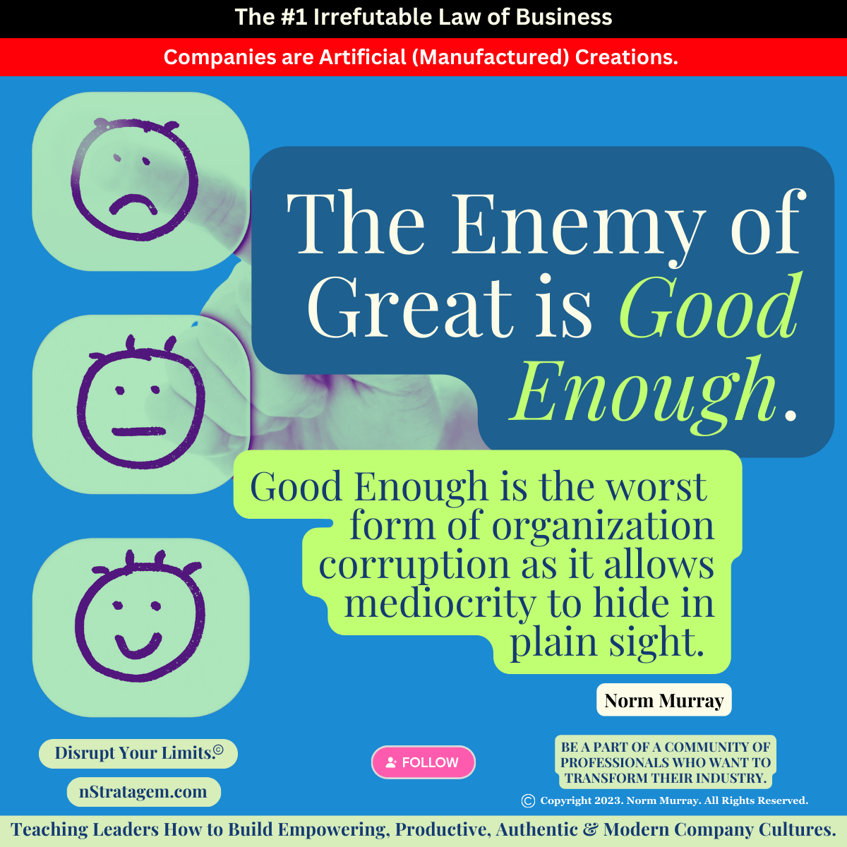 Read more about the article The Enemy of Great is Good Enough.