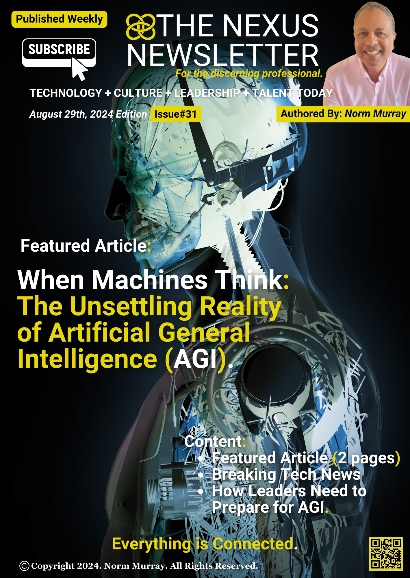 Read more about the article When Machines Think: The Unsettling Reality of Artificial General Intelligence (AGI).