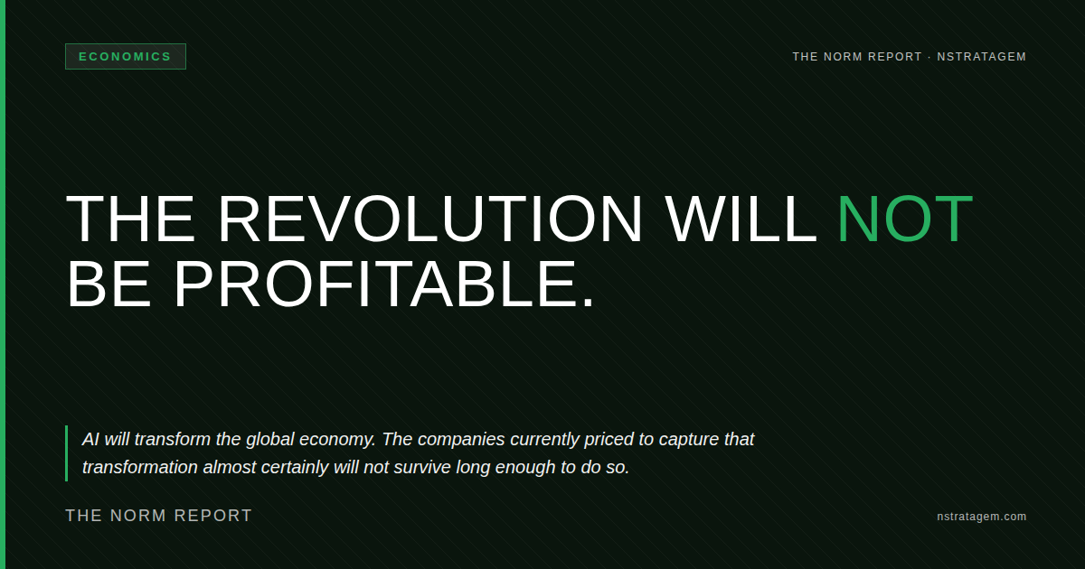 Read more about the article The Revolution Will Not Be Profitable