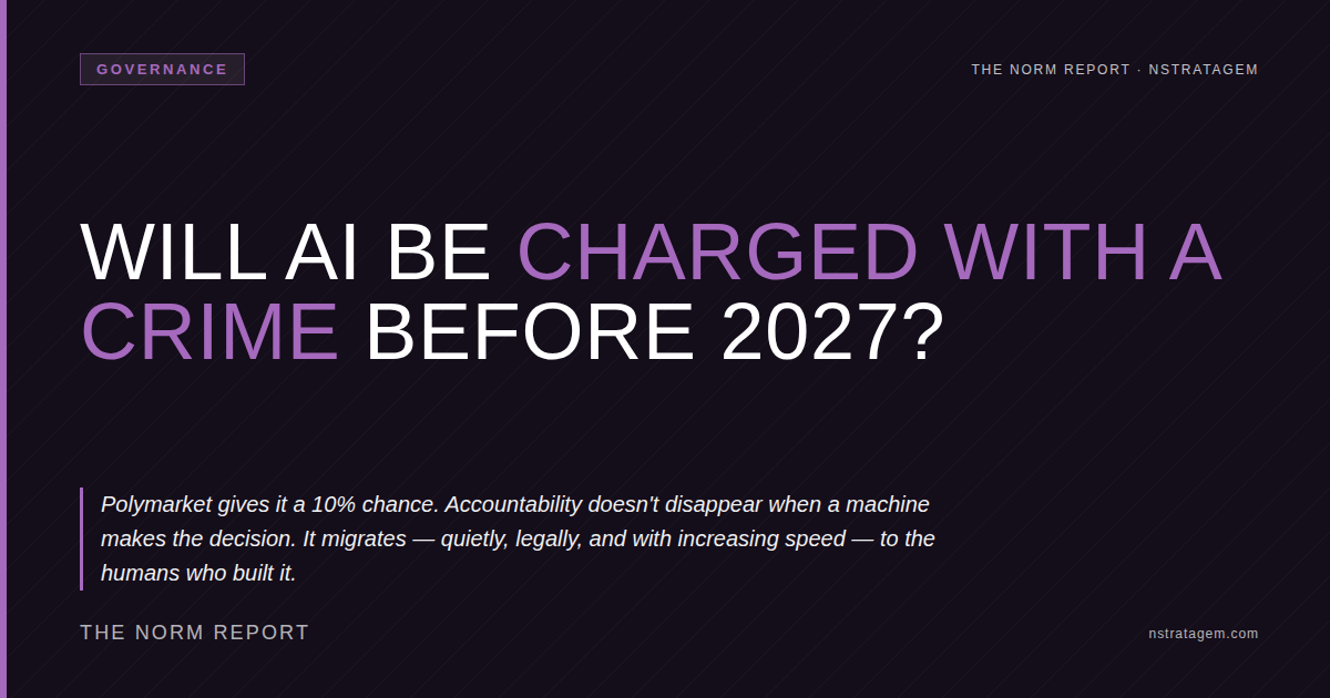 Read more about the article Will AI Be Charged With A Crime Before 2027. 