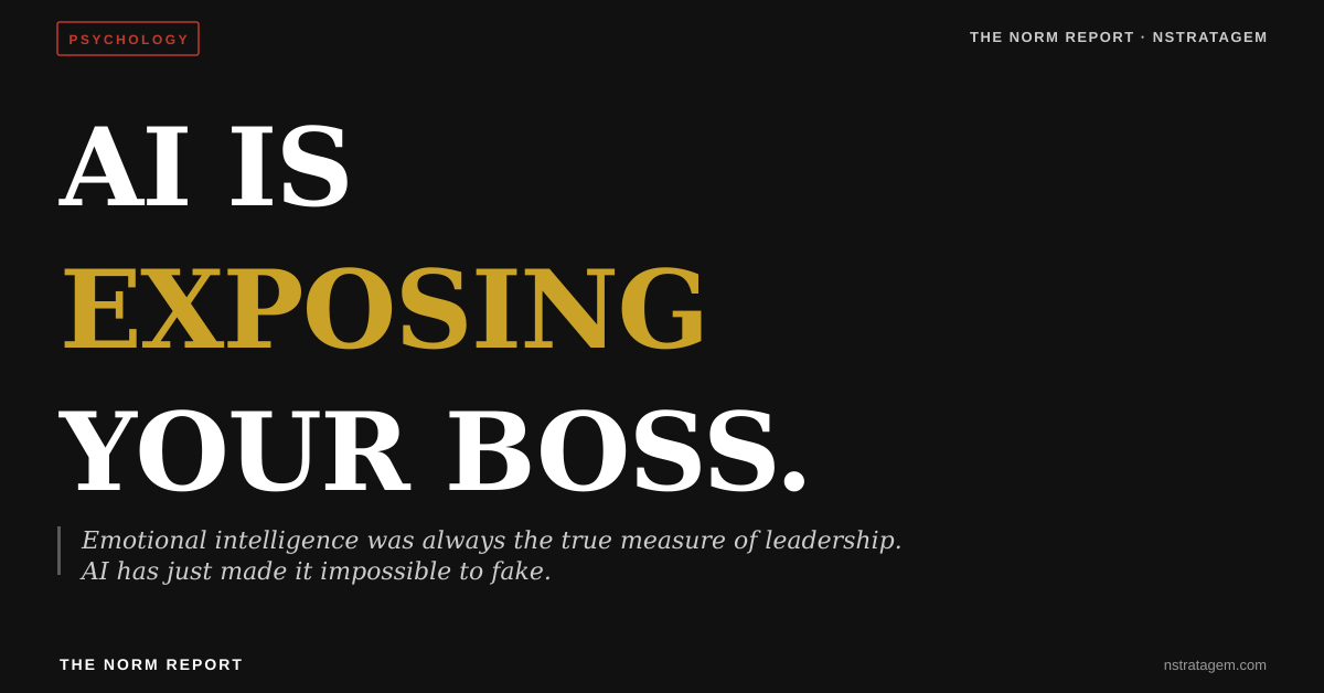 Read more about the article AI Is Exposing Your Boss