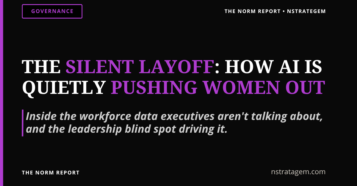Read more about the article The Silent Layoff: How AI Is Quietly Pushing Women Out